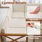 Costway 6 PCS Acacia Wood Patio Furniture Set with Cushions and Coffee Table for Garden